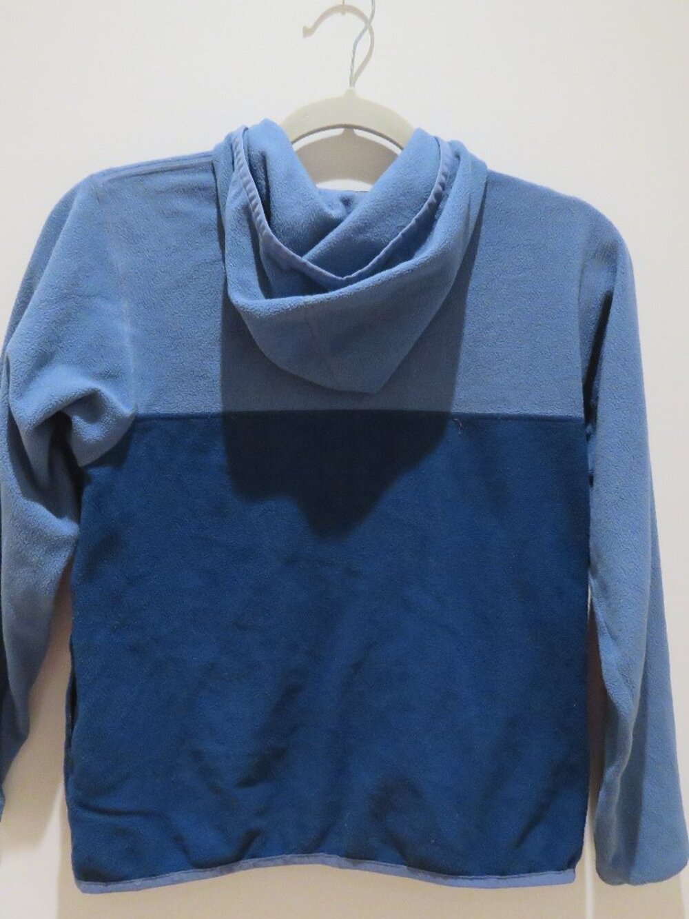 PATAGONIA Micro D Snap-T Hooded Full Zip Fleece Jacket Blue Boys Size 12 Outdoor - Picture 8 of 13